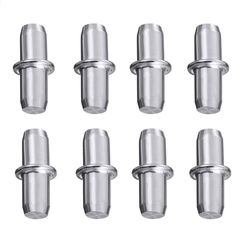 Delatanus 50 Pieces Shelf Pegs 5mm Cabinet Furniture Shelf Support Pegs Nickel Plated - Image 1